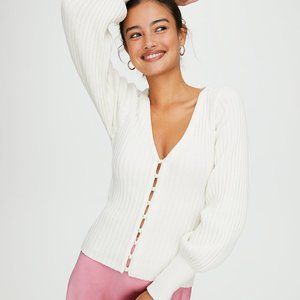 Aritzia Wilfred Pearl Cardigan - Size XXS